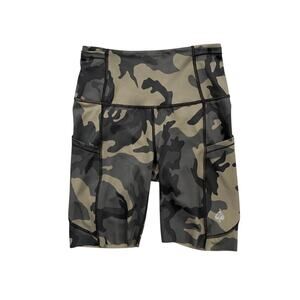 Zero Foxtrot Shorts Men XS Camo Fitted Stretch Military Base Layer Cycling Biker